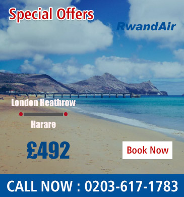 london heathrow to harare with rwandair
