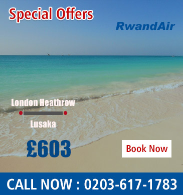 london heathrow to lusaka with rwandAir